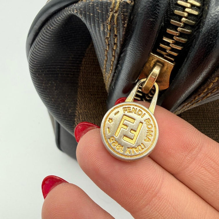Fendi Pequin Boston bag
