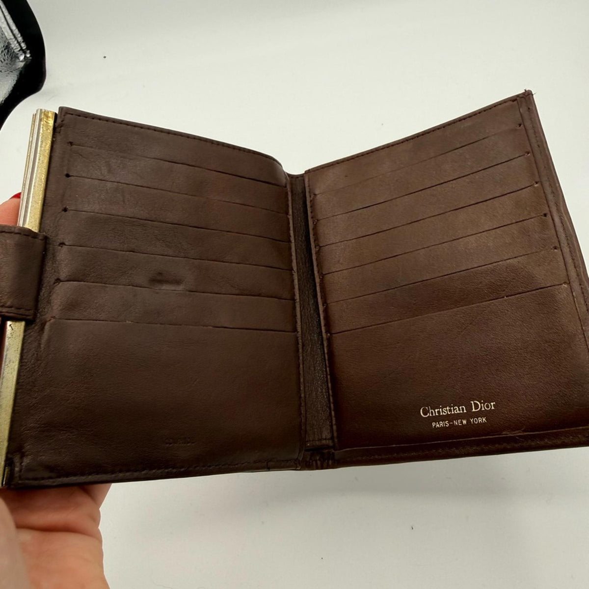 Vintage Diorissimo Pattern French Wallet