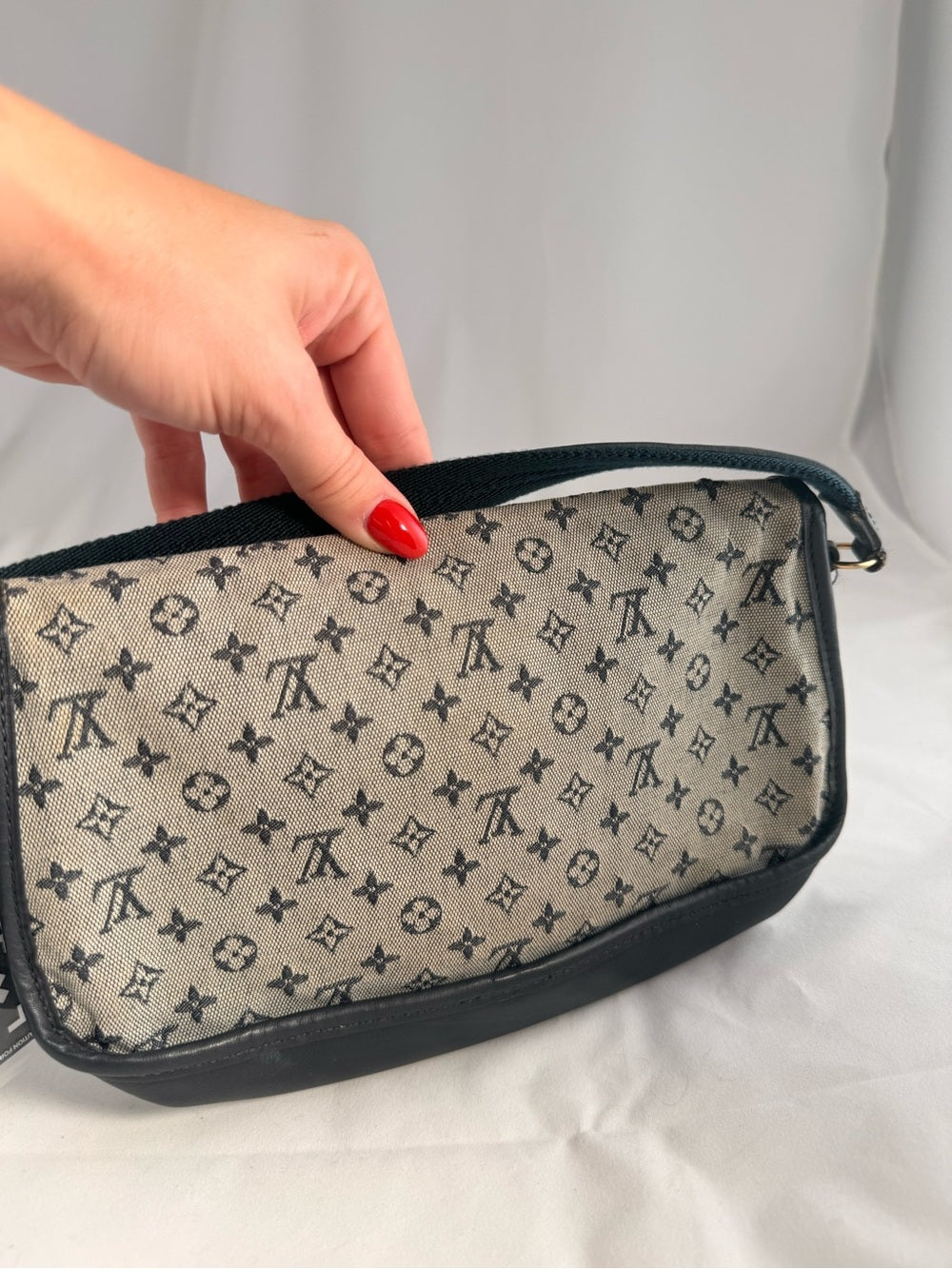 Louis Vuitton Navy Mini Lin  Majorie Shoulder Bag