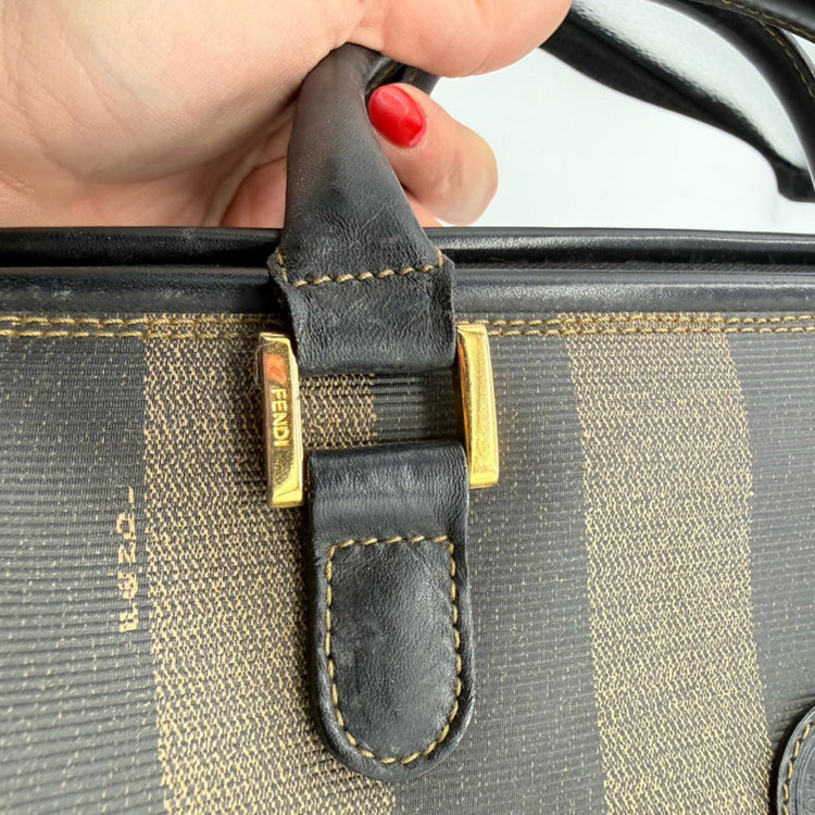 Fendi Pequin Boston bag