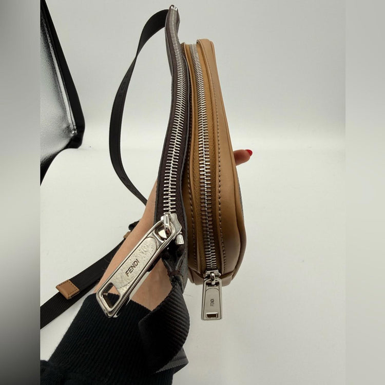 Fendi Tan and Black Belt Bag