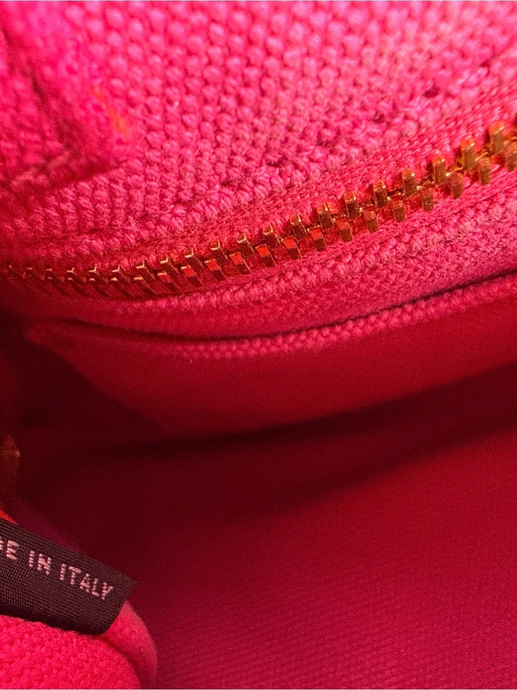 Prada Canapa Pink Canvas Tote Bag