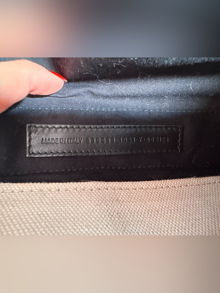 Balenciaga Cream Canvas Tote with Pouch