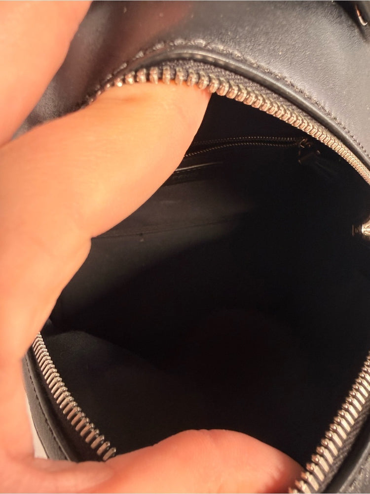 Fendi Mini By The Way Leather Backpack with Pearl Bow Detail