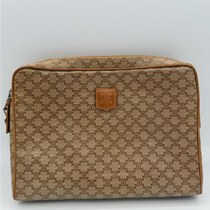 CELINE Tan Monogram Travel Pouch