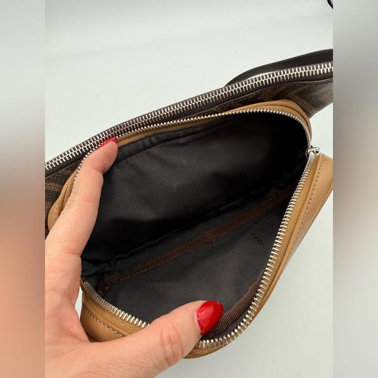 Fendi Tan and Black Belt Bag
