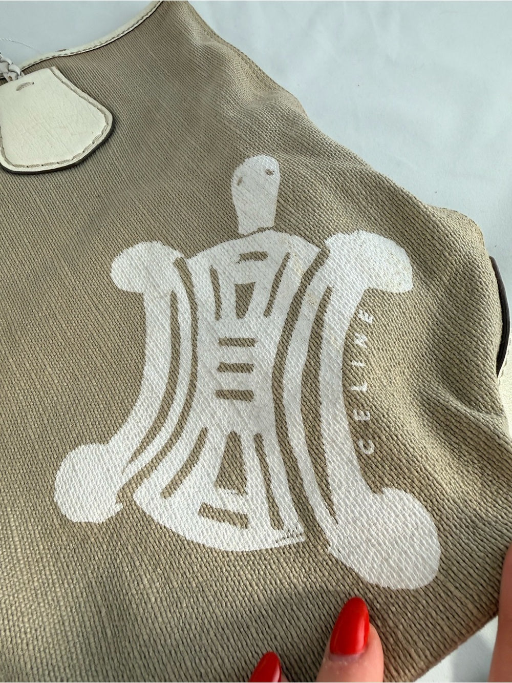 Celine Canvas Turtle Tote