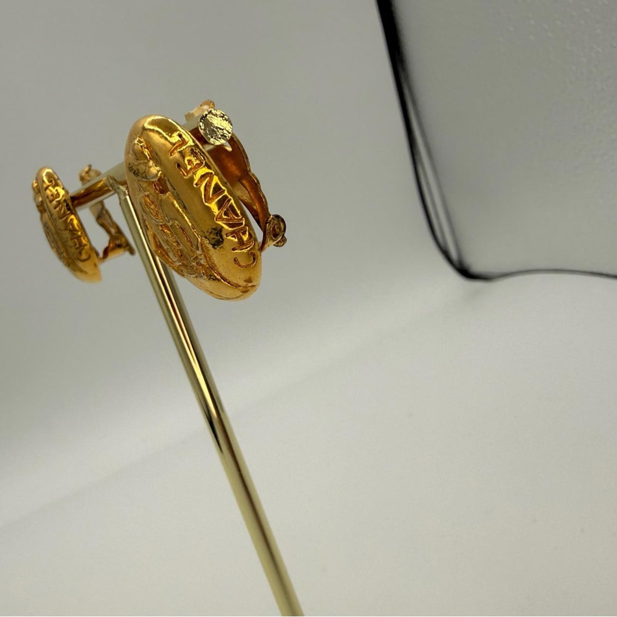 CHANEL Coco Mademoiselle Vintage Gold Clip-On Earrings