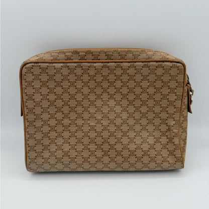CELINE Tan Monogram Travel Pouch