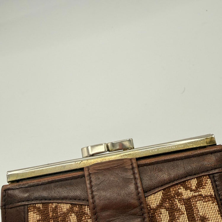 Vintage Diorissimo Pattern French Wallet