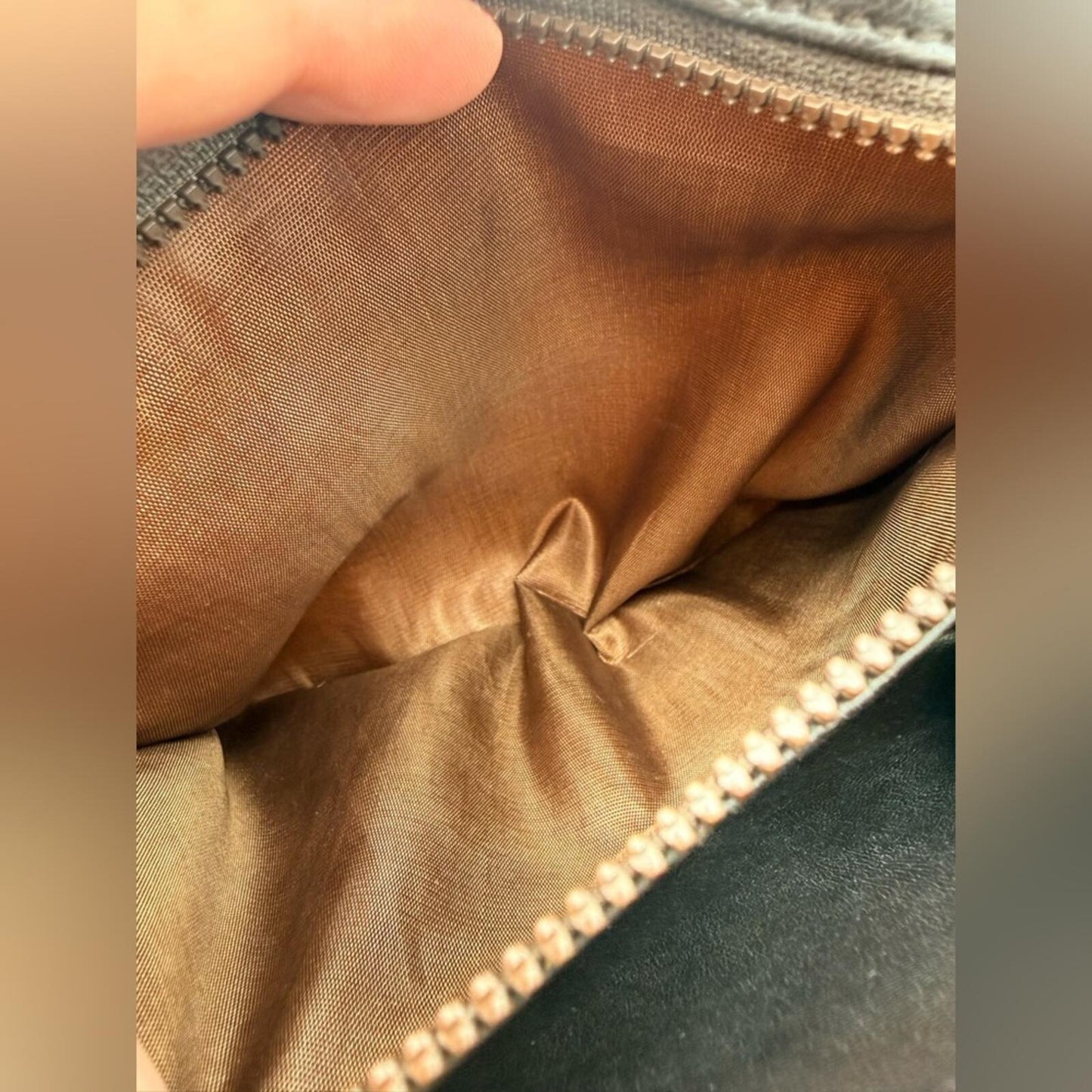 CELINE Tan Monogram Travel Pouch