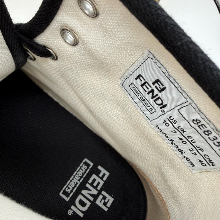 Fendi x Marc Jacobs Black and White High-Top Sneakers