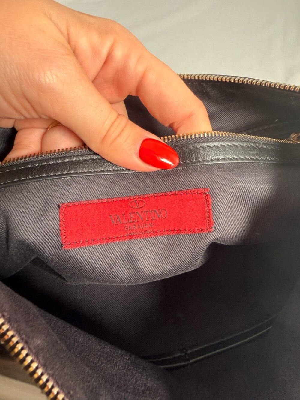 Valentino Rockstud Large Clutch
