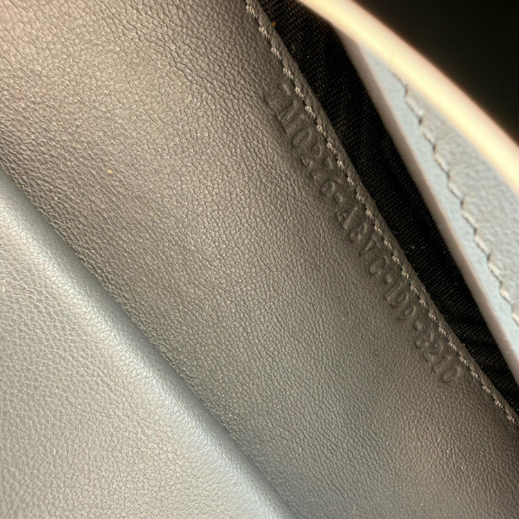 Fendi Gray Leather Organizer Clutch