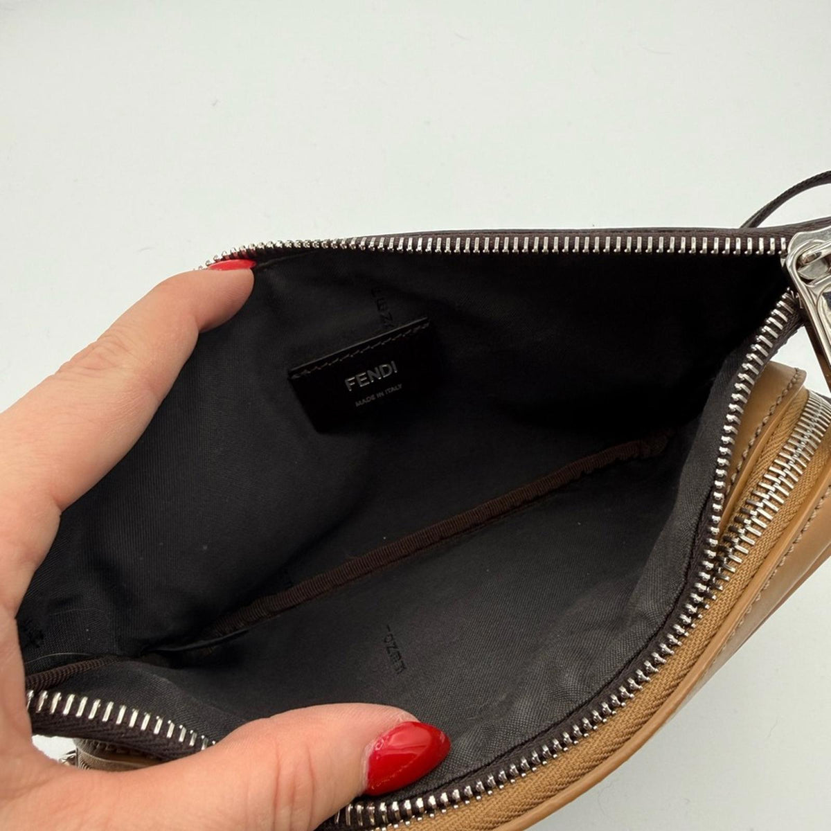 Fendi Tan and Black Belt Bag