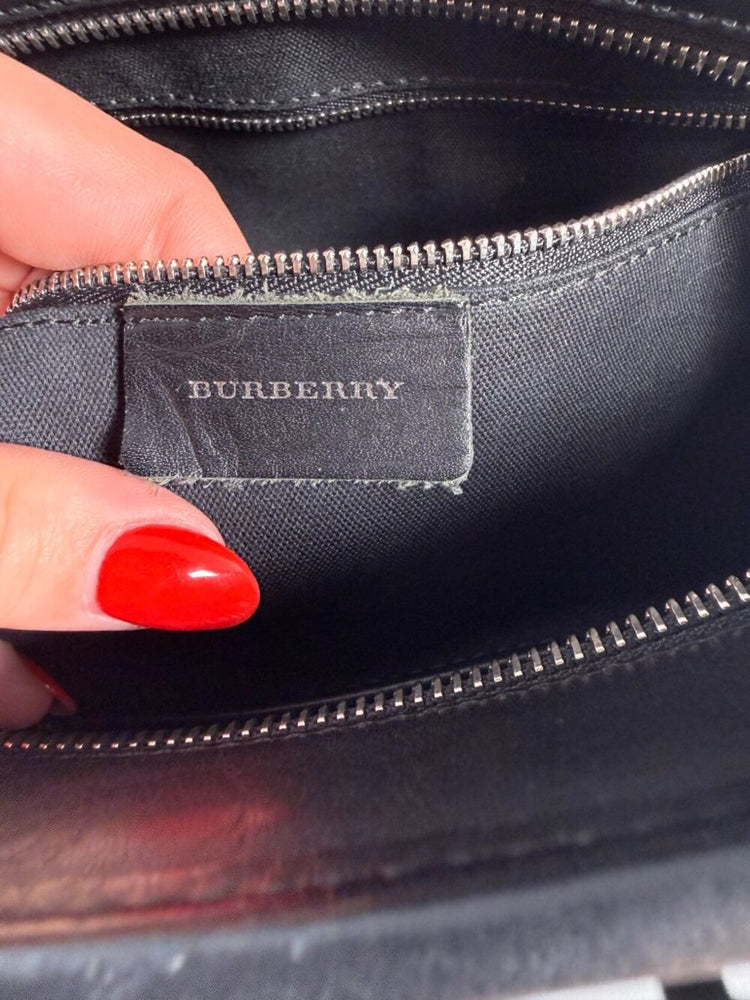 Burberry Wool Plaid Handbag