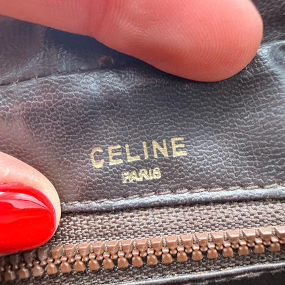 CELINE Tan Monogram Travel Pouch