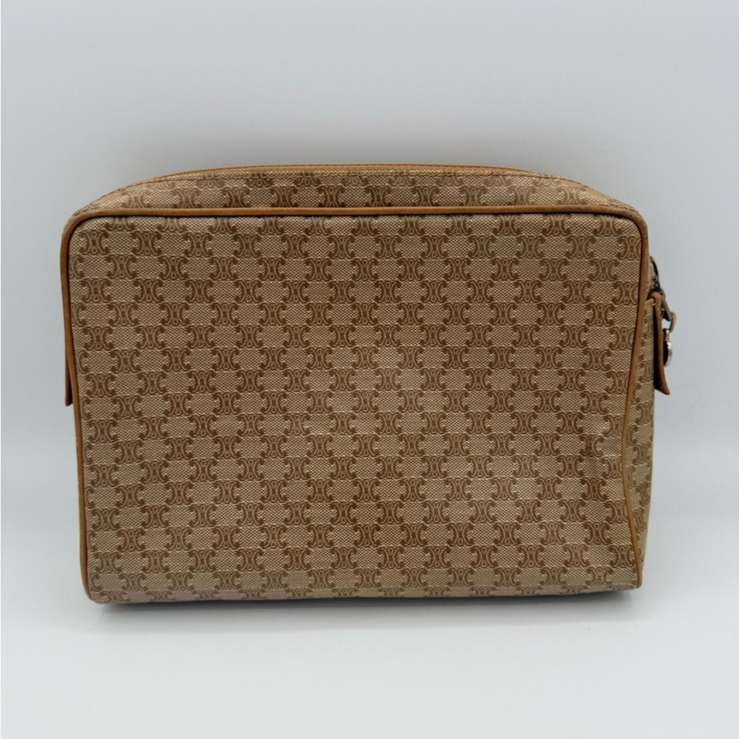 CELINE Tan Monogram Travel Pouch